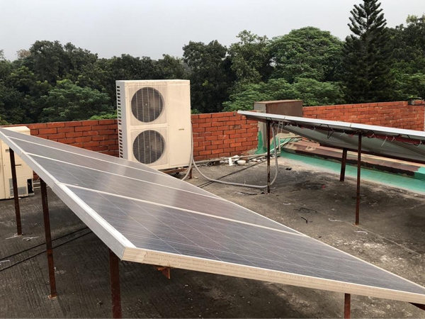 Cassette type ACDC On Grid Solar Air Conditioner Installed in Bangladesh